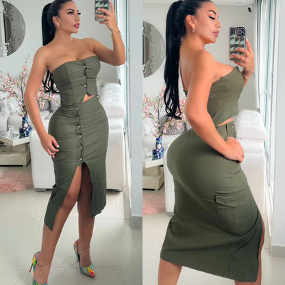 ❤️‍🔥Conjunto Strapless❤️‍🔥