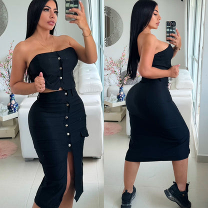 ❤️‍🔥Conjunto Strapless❤️‍🔥