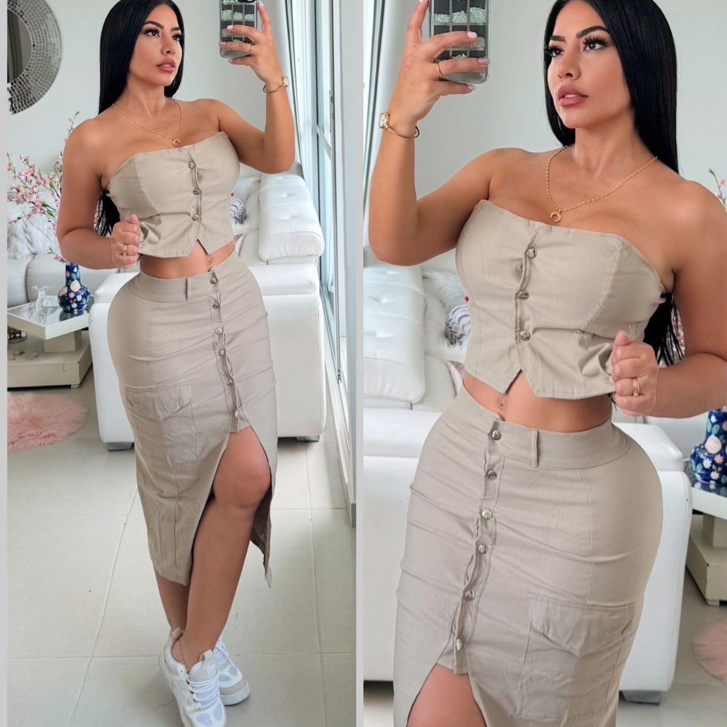 ❤️‍🔥Conjunto Strapless❤️‍🔥